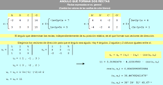 Ángulo que forman 2 rectas (dadas en forma general)